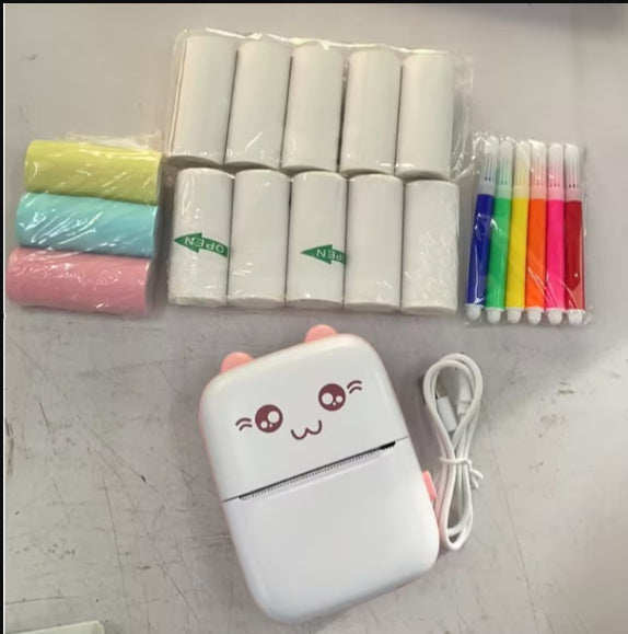 Mini portable bluetooth wifi printer