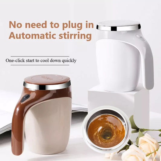 Automatic stirring cup